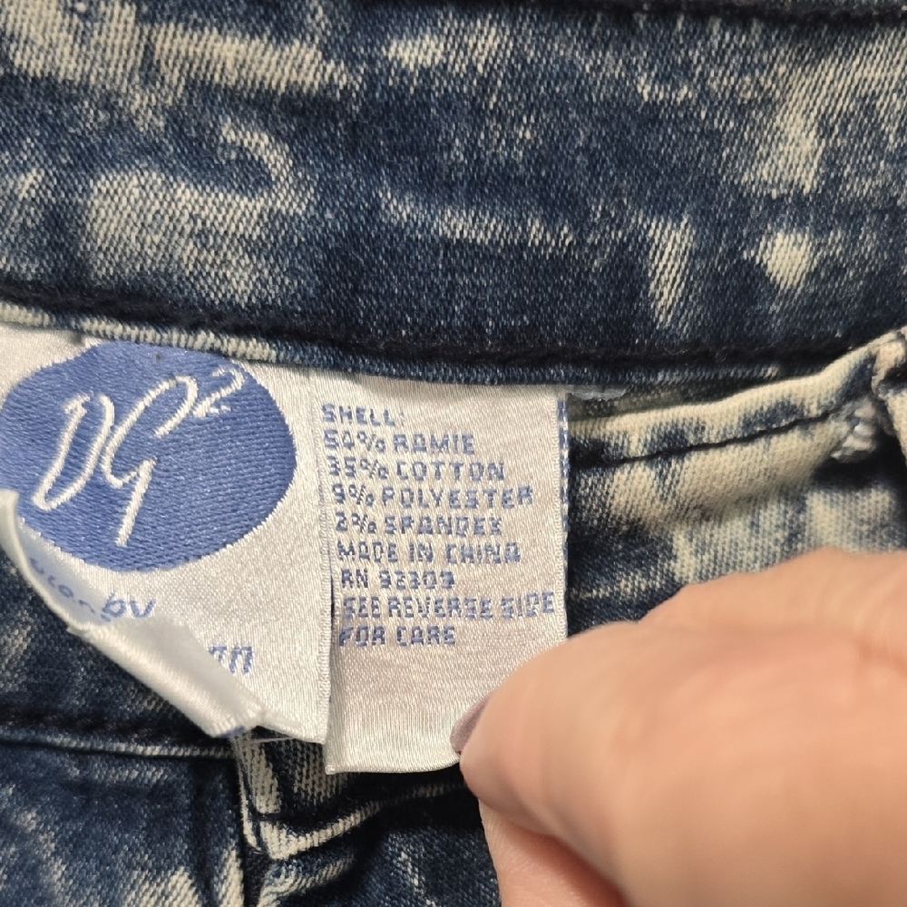 DG2 by Diane Gilman Acid Wash‎ Straight Leg Jeans. Retro 80s Feel Size 12 - Picture 3 of 11